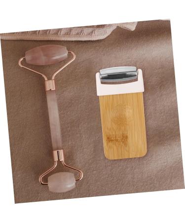 MERRYHAPY Jade Eye Massager & Facial Roller Tool - Skin Massagers for Women - Wooden & Metal Face Massage Rollers - International Shipping Available - Buy Online on GoSupps.com