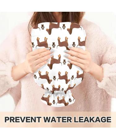 KCLDECI Dachshund Hot Water Bottle with Cover - 2L Foot Warmer & Pain Relief - Heat & Cold Therapy for Cramps - Buy Online on GoSupps.com
