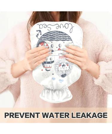 Naanle Sweet Lion Sailor Heat Bottle | 2L Warm Water Bottle for Bed Hand & Feet Warmer | Pain Relief & Cold Therapy - Buy Online on GoSupps.com