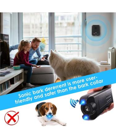 Anti Barking Device Dog Barking Control Devices 3 Levels Ultrasonic Dog Rechargeable & Waterproof Bark Stopper for Pets | Dog Deterrent for Indoor & Outdoor Use- Stop Barking Dog Training Tools Black-bb - Buy Online on GoSupps.com