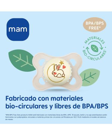 MAM Original Pure Night S322 Silicone Pacifier for Babies 6+ Months - Glow in the Dark Blue 2 Pack - Buy Online on GoSupps.com