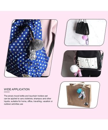 60-Piece Travel Bottles Keychain Set for Women | Includes Chapstick Holders, Lipstick Holders, Wristlet Lanyards, and Empty Bottles | Perfect for Girls on the Go - Buy Online on GoSupps.com