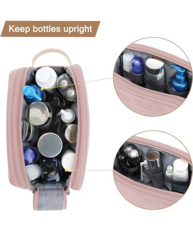 Toiletry Bag for Women BAGSMART Travel Toiletry Organizer Dopp Kit Water-Resistant Shaving Bag for Toiletries Accessories Pink Canvas Pink Canvas -Medium - Buy Online on GoSupps.com