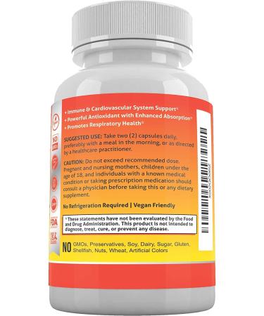 Quercetin 500mg with Bromelain, Zinc, Vitamin C - Immune Support Supplement with Organic Wholefoods Blend - 3 Month Supply 180ct - Buy Online on GoSupps.com