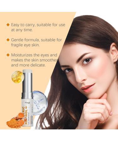 Turmeric & Retinol Eye Cream Eye Cream for Puffiness & Dark Circles Anti-Aging Moisturizing Eye Balm Eye Cream for Wrinkles (12 pcs) - Buy Online on GoSupps.com