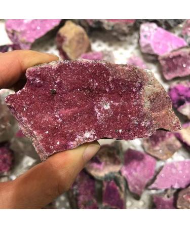 Crystal Natural Cobalt Calcite Raw Stone Crystal Heart Decor Pink and Purple Stones Crystals Can be Used for ZJGIDTEM (Size : 200g) - Buy Online on GoSupps.com