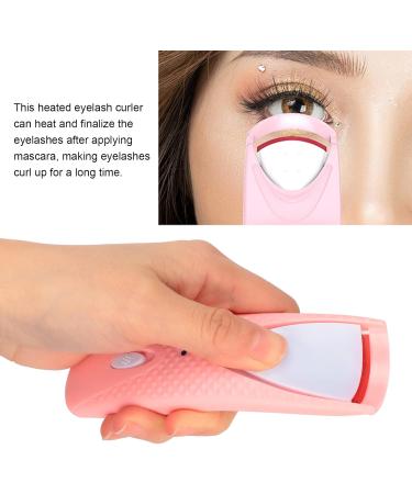 Heated Eyelash Curler - Portable Quick Preheating High Safety Battery Powered Ergonomic Design for Perfect Lashes - Buy Online on GoSupps.com