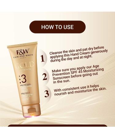 Fair & White Paris | HAND CREAM ARGAN OIL | GOLD - Buy Online on GoSupps.com