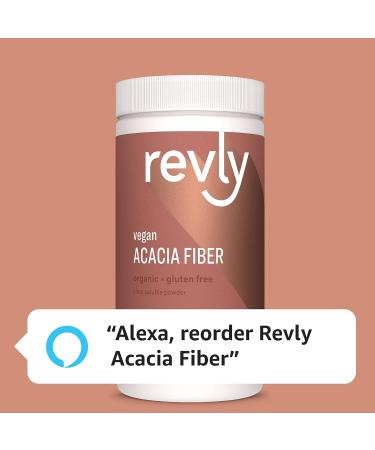 Revly Organic Acacia Fiber Powder 12oz - Vegan, 52 Count - Digestive Health Support - Buy Online on GoSupps.com