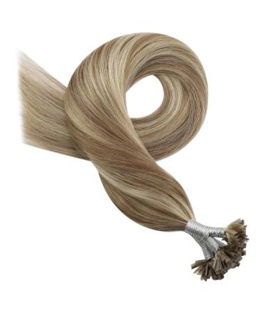 Moresoo Real Hair U-Tip Extensions 55cm - Remy Keratin Bonding Pre-Bonded Blond #P9A/60 - International Shipping Available - Buy Online on GoSupps.com