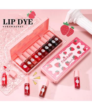 10 Colors Korean Lip Tint Stain Set - Moisturizing Velvet Mini Liquid Lipstick for Lips & Cheeks | Long-Lasting Waterproof Non-Stick | International Shipping - Buy Online on GoSupps.com