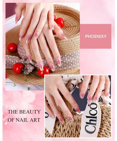 Phoenixy Poly Nail Gel Kit - 9 Colors 15ml Set with Base Top Coat, Slip Solution, 60Pcs Nail Tips - Poly Extension Nail Gift Set for Women (21 Pieces) - Buy Online on GoSupps.com