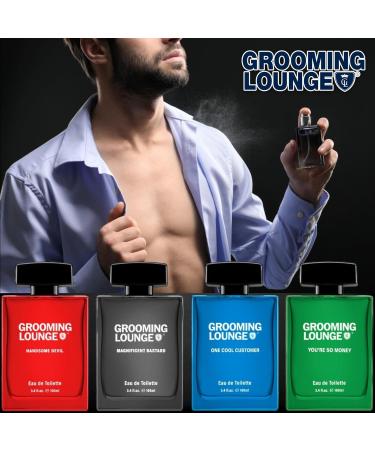 Handsome Devil by Grooming Lounge - Fragrance for Men - Energizing blend of spice and citrus - Notes of Coffee Berry and Red Wood - For Warm and Mischievous Men - 3.4 oz - Buy Online on GoSupps.com