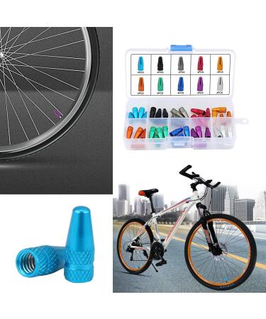 TsunNee 40pcs French Bicycle Valve Caps Colorful Tire Valve Caps in 10 Colors for Durable Protection - Buy Online on GoSupps.com