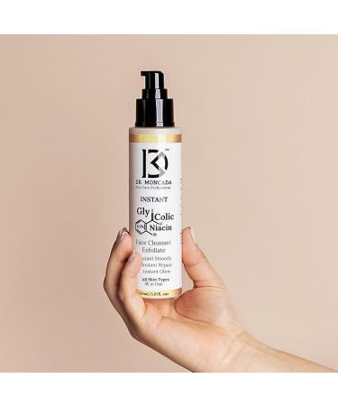 10% Glycolic Acid Face Wash with Niacinamide | Exfoliating AHA Cleanser for Anti-Aging Wrinkles Acne Prone Oily Skin | Pore Minimizer & Makeup Remover | 5.07 Fl Oz - Buy Online on GoSupps.com