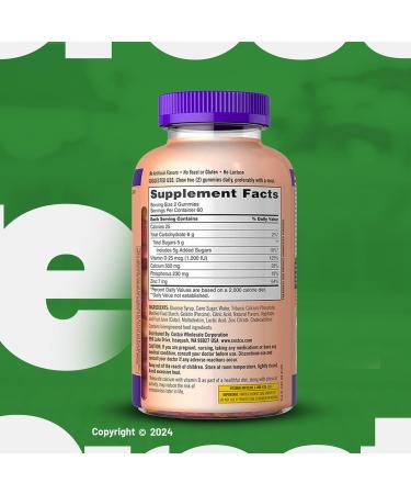 Calcium Gummies 500 mg with D3 & Zinc 120 Gummies with Exclusive Better Ligth&Spring Guide - Buy Online on GoSupps.com