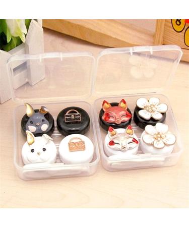 Owlkay Lentil & Contact Lens Storage Container Set - Mini Flower Box for Travel & Glasses Accessories - Buy Online on GoSupps.com