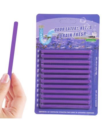 Drain Cleaner Sticks - Pipe Drain Cleaning Sticks Shower Drain Deodorizer | Effective Drain Pipe Cleaning Sticks to Unclog Drains Sink Shower Drain Deodorizer 5 Different Scents Shuying Lavender