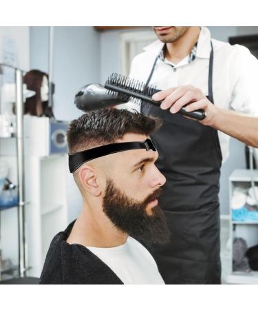 Haircut Band - Washable Silicone Haircut Headband Stretchable Haircut Fade Band | Convenient Curved Silicone Hair Bands Comfortable DIYY Home Trimming Cutting Guide Hair Trimmer Guide For Men Home Black - Buy Online on GoSupps.com