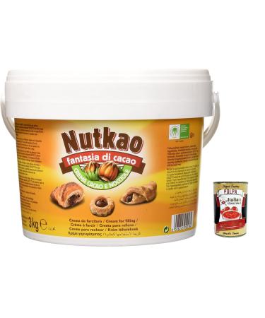 Italian Gourmet E.R. Nutkao Crema Cacao e Nocciole Cream Bucket with cocoa and hazelnut cream 3 kg + Italian Gourmet polpa 400 g