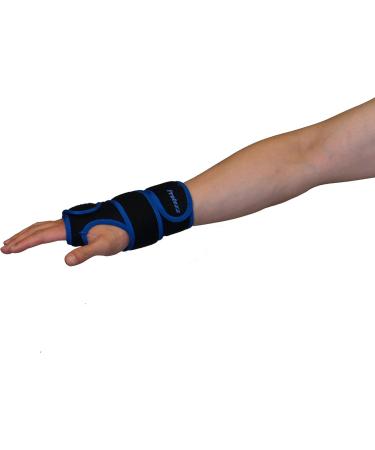 Protexx Right Wrist Palm Thumb Hand Sport Brace | Protective Support with 2 Aluminum Alloy Stays - Black - Buy Online on GoSupps.com