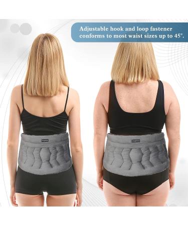 Maginno Microwave Heating Pad for Back Pain Relief and Cramps - Lavender Aroma - 100% Herbs & Clay - Moist Therapy Pack for Lumbar, Waist, Stomach, Neck, Shoulder - Weighted Wrap - Warm & Cold Compress - Buy Online on GoSupps.com