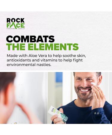 Rockface Men's All-Weather Face Moisturiser - Energising Skin Formula, 100ml - Buy Online on GoSupps.com