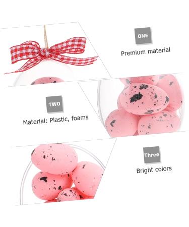 Alipis 2pcs Easter Eggs Hanging Easter Egg Ornament Easter Party Egg Decoration Easter Party Decorations Plastic Hamper Hanging Egg Decor Easter Party Hanging Decor Spot Props Foam Pink 8x5.7cm - Buy Online on GoSupps.com