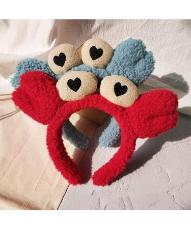 ZHOUMEIWENSP Red Crab Claw Headband for Women & Girls - Facial Spa Hair Band | Makeup & Washing Accessory - Buy Online on GoSupps.com