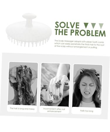 Fomiyes 2-in-1 Shampoo Brush & Hair Cleaning Tool - Waterproof Hair Cratew scher Hand Massager for Kids & Women - Perfect Shower Brush for Effortless Hair Care - Buy Online on GoSupps.com