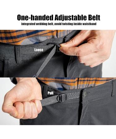 Maamgic Men's Waterproof Quick Dry Cargo Hiking Shorts - Charcoal, Size 33 | Perfect for Camping, Fishing, and Outdoor Activities - Buy Online on GoSupps.com