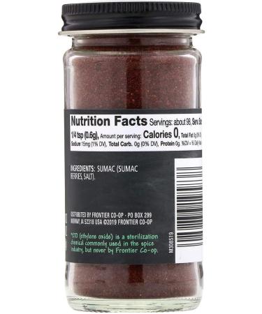 Frontier Natural Products Ground Sumac 2.10 oz | Premium Spice for Flavor & Health - Buy Online on GoSupps.com