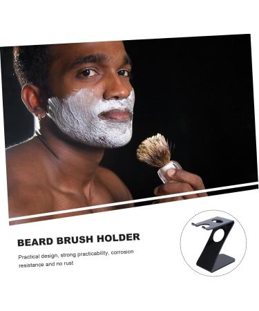 Minkissy Acrylic Stand Brush Bracket - Men's Care Set Z-Shaped Holder for Shaving Brushes & Manual Razors | Universal Brush Holder - Buy Online on GoSupps.com