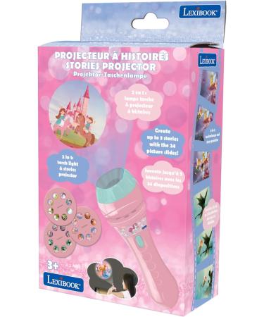 Lexibook LTC050UNI Unicorn Torch Light & Projector - 3 Discs, 24 Images for Creating Unique Stories (Pink) - Buy Online on GoSupps.com