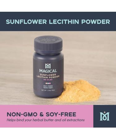 MAGICAL BUTTER Sunflower Lecithin Powder 2-Pack Soy-Free Non-GMO Vegan & Kosher Emulsifier for Baking Butter & Oil Stabilizer 1.76 oz Each 2 Pack - Buy Online on GoSupps.com