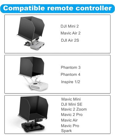 Hanatora 7.9 Tablet Sun Hood for DJI Drones - Compatible with Mini 2, Mavic Air 2, Mavic Pro, Spark, Phantom, Inspire - Remote Controller Sunshade Shield for Optimal Visibility - Buy Online on GoSupps.com
