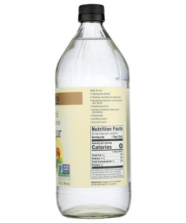 Spectrum Naturals Organic Distilled White Vinegar Non GMO 32oz - 1 Pack - Buy Online on GoSupps.com