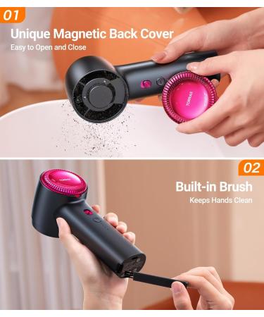 TORRAS Rechargeable Fabric Shaver - Electric Lint Remover for Wool Cashmere & Clothes | 3-Speed Fuzz & Pilling Removal with Replacement Blades - Fuchsia - Buy Online on GoSupps.com