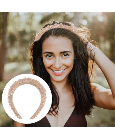 Lurrose 1pc Rhinestone Headband for Women Crystal Beaded Headbands Padded Rhinestone Headband for Women Girls (Coffee) - Buy Online on GoSupps.com