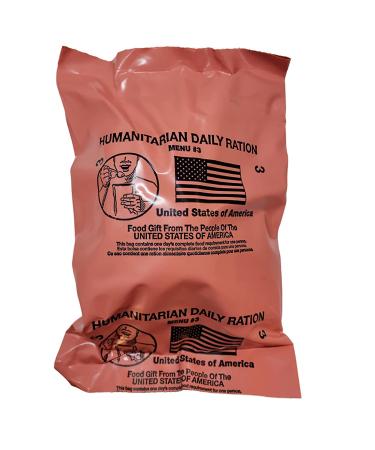 HUMANITARIAN DAILY RATION MRE - Random Menu | New Inspection Date 2/2022 | Made in USA by Sopacko | Authentic USGI Rations - Buy Online on GoSupps.com
