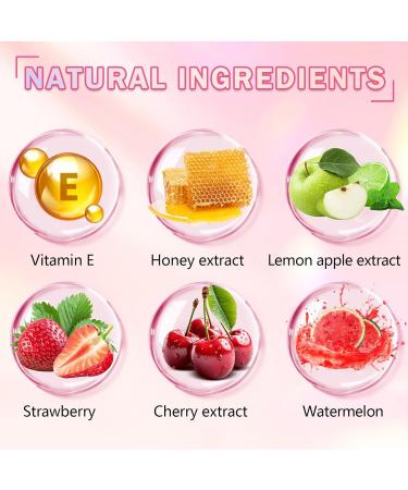 5PCS Bee Lip Balm Honey Pot Honey Watermelon Cherry Apple Strawberry Lip Balm Moisturizing Sleeping Lip Mask Reduces Lip Lines Prevention Dry and Cracked Honey Strawberry Cherry Apple Watermelon - Buy Online on GoSupps.com
