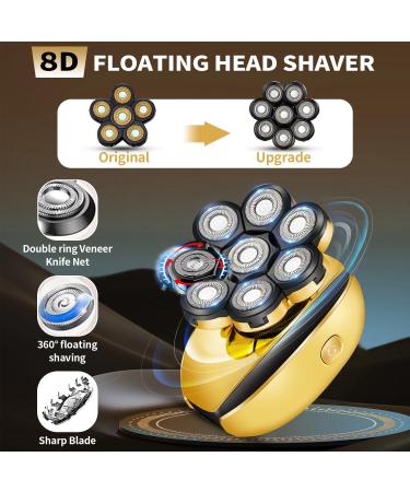 Premium Head Shavers for Bald Men | 5-in-1 Electric Razor | Cordless & Waterproof | Perfect for Wet & Dry Shaving - Buy Online on GoSupps.com