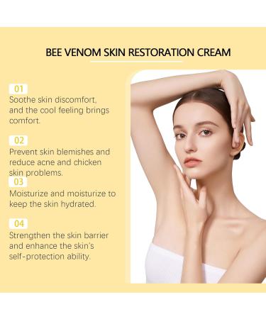 SKZKK Set of 2 skin care creams with bee venom anti-aging serum firms and tightens the face repairs and moisturizes smooths wrinkles and fine lines natural ingredients for all skin types - Buy Online on GoSupps.com