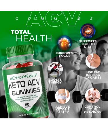 ACVForHealth Keto Gummies - Apple Cider Vinegar Gummies for Healthy Weight Loss - 30 Day Supply - Buy Online on GoSupps.com