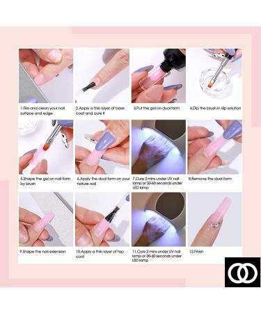 Lagunamoon Polygel Nail Kit - 6 Colours 30g Full Set for Beginners with Slip Solution, Nail Forms, File, Top & Base Coat, Gel Polishes - Baby One More Time - Buy Online on GoSupps.com