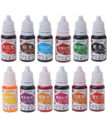 12 Color Natural Ink Food Coloring Cake Pastries Cookies Liquid Dye Pigment Baking Decor Fondant Cooking Icing DIY Craft - Buy Online on GoSupps.com