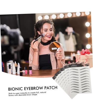 POPETPOP 10pcs Imitation Eco Eyebrow Sticker Stickers Beauty Eyebrows Black Water Transfer Eyebrow Sticker 3d - Buy Online on GoSupps.com