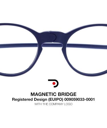 Blue Light Blocking Magnetic Reading Glasses for Men & Women - FARADAY Indigo | 8 Colors 5 Powers - Shop Now - Buy Online on GoSupps.com