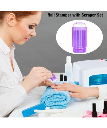 Meying Two-Head Nail Stamp & Silicone French Manicure Set - DIY Nail Art with Jelly Stampler & Scraper - Perfect for Creative Nail Designs - Buy Online on GoSupps.com