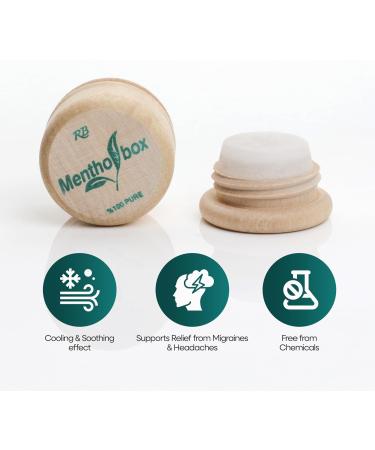 Mentholbox Menthol Stone Refreshing and Cooling Menthol Macaron for Migraine Relief Apply to Forehead and Neck Menthol Spa Massage Pure Crystal Menthol 0.22 oz (1 Pack) - Buy Online on GoSupps.com